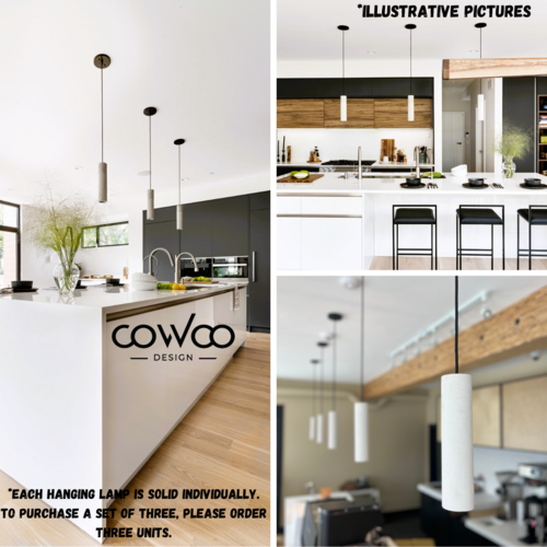 Homiqo GRAY – Betonowa lampa wisząca B+B