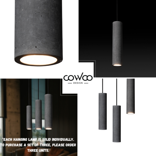 Homiqo GRAY – Betonowa lampa wisząca B+B